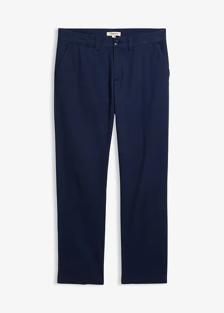 Chinos i ren bomull og Regular Fit-modell, Straight