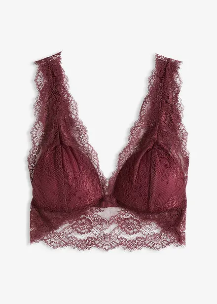 Bralette i tynt blondemateriale