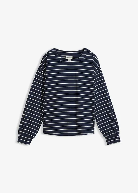 Langermet topp i ren &oslash;kologisk bomull