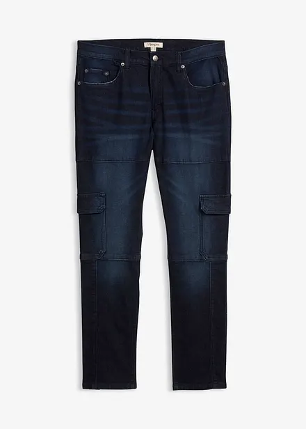 Slim Fit cargo-stretchjeans, Straight