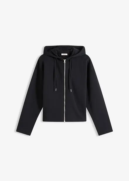 Sweatjakke i 100% &oslash;kologisk bomull