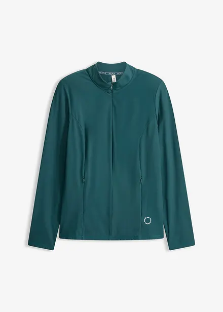 Termo-funksjonsjakke med halv glidel&aring;s, hurtigt&oslash;rkende