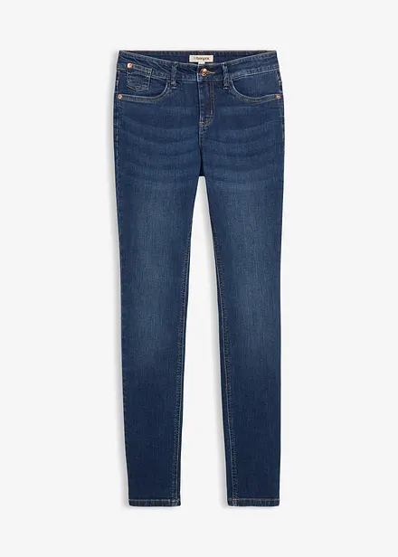 Skinny jeans Mid Waist, i &oslash;kologisk bomull