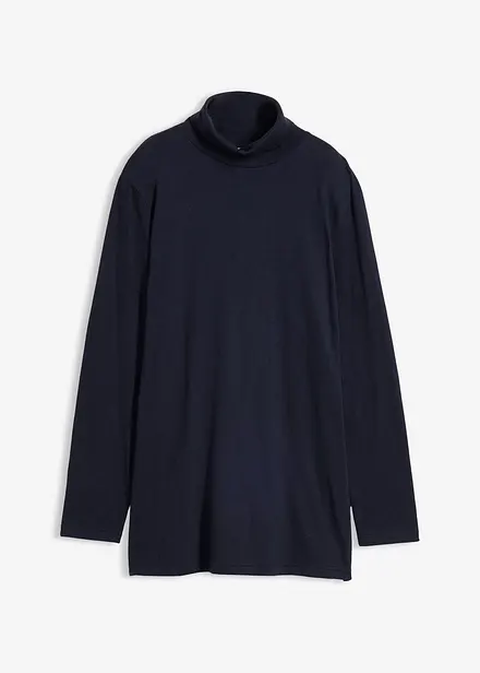 Topp i &oslash;kologisk bomull med h&oslash;y hals