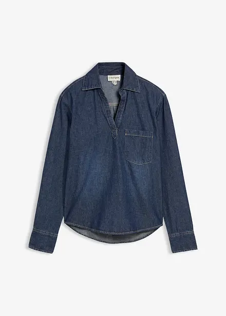 Denimtunika i &oslash;kologisk bomull