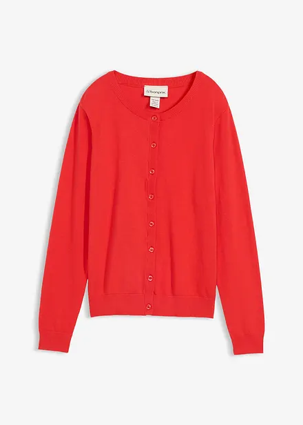 Finstrikket cardigan