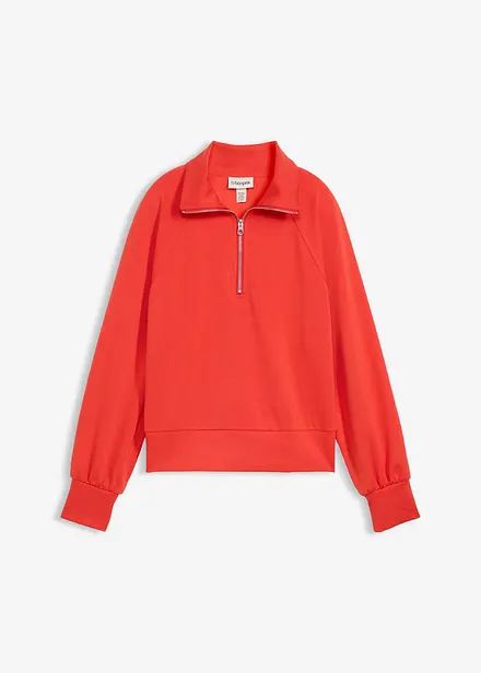 Sweatshirt i mykt scuba-materiale