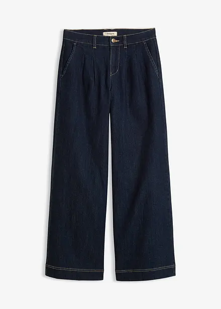 Wide Leg-jeans High Waist, komfortlinning