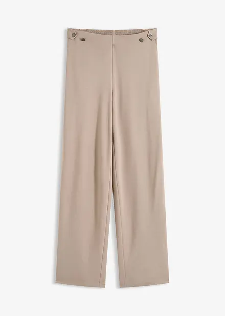 Jerseybukse med dekorativt spensel