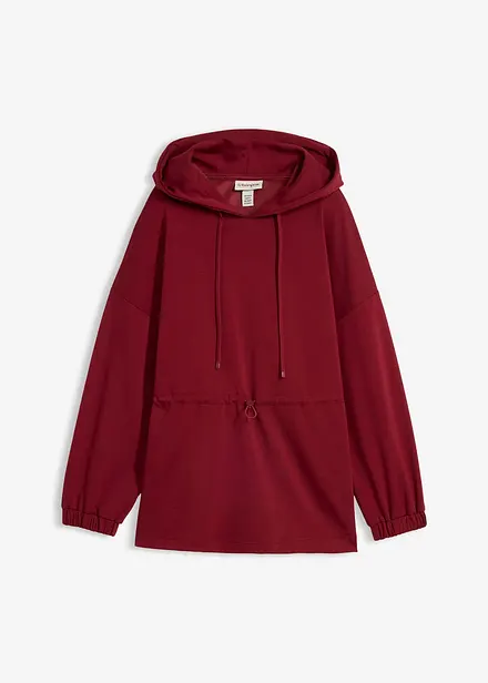 Lang sweatshirt av mykt scuba-materiale