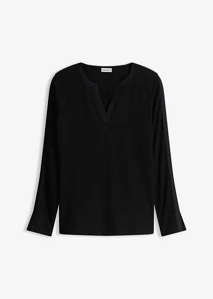 Langermet topp med splitt