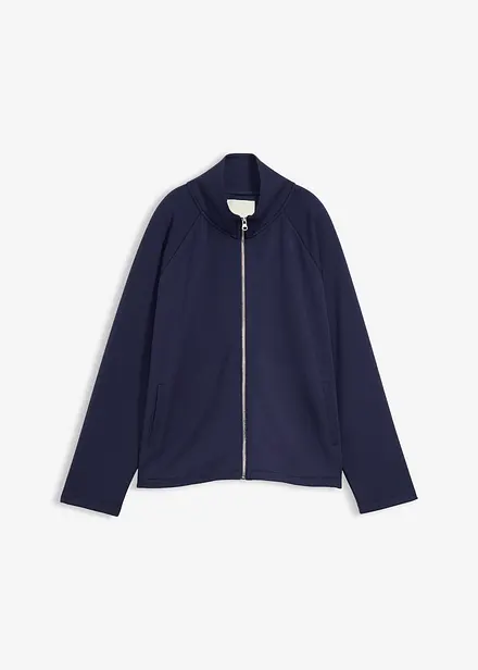 Jakke i materialmiks