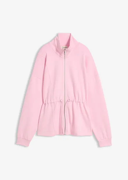 Sweatjakke i mykt scuba-materiale