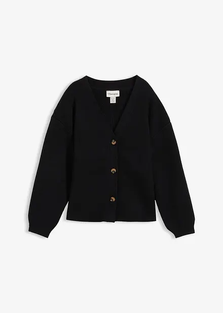 Cardigan i bomullsmiks