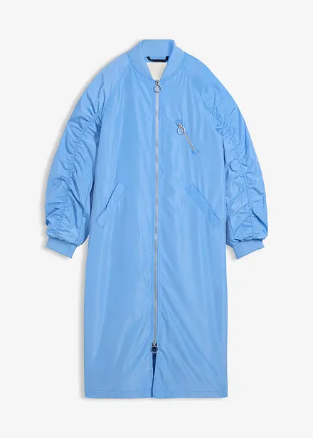 K&aring;pe med ribbestrikket krage