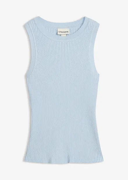 Strikket topp med viskose