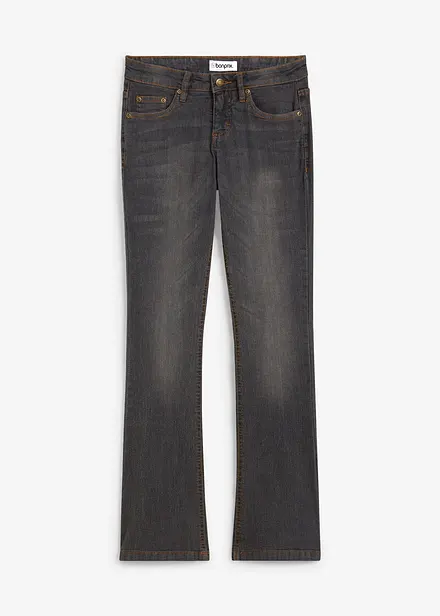 Bootcut-jeans Mid Waist, Stretch