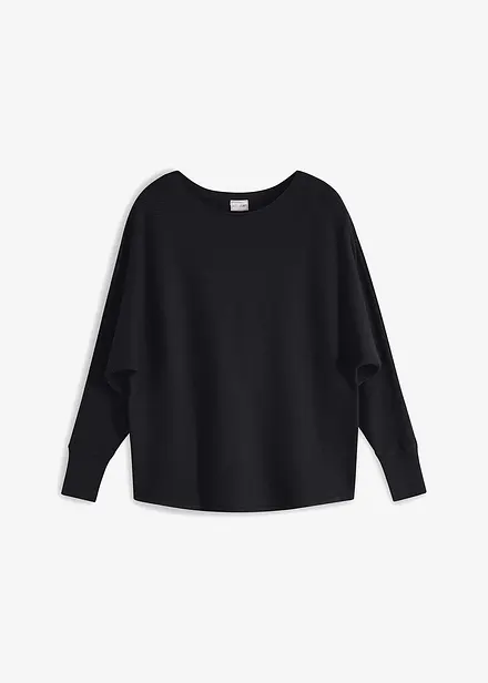 Oversized ribbestrikket genser