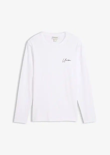 Langermet topp av &oslash;kologisk bomull, Slim Fit