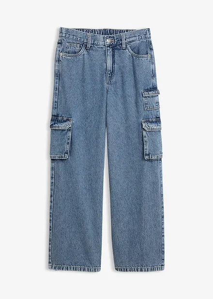 Wide Leg-cargojeans Mid Waist