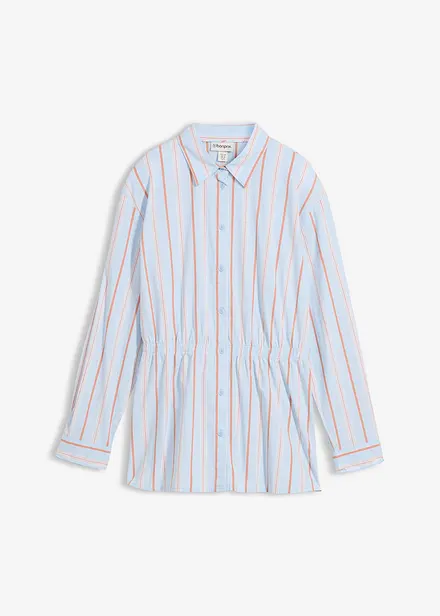 Skjorte i bomullspoplin med stretch