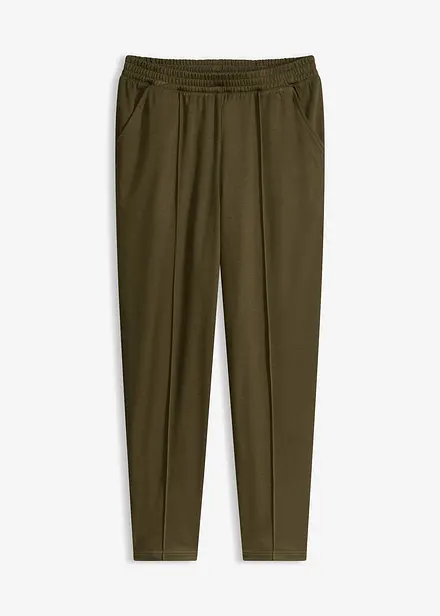 Slip on-bukse i jersey med bise