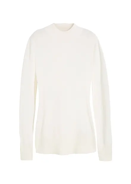 Basic genser med st&aring;krage, med resirkulert bomull