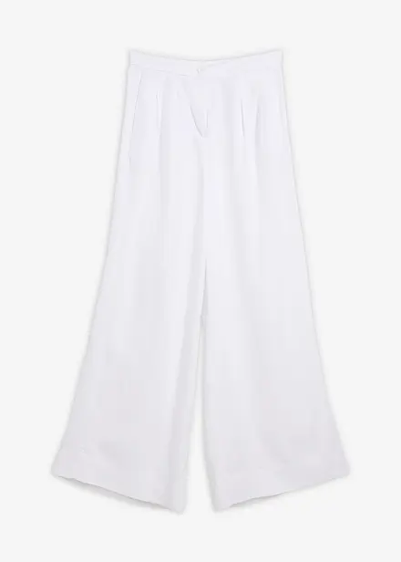 Bukse i lett lyocell med legg