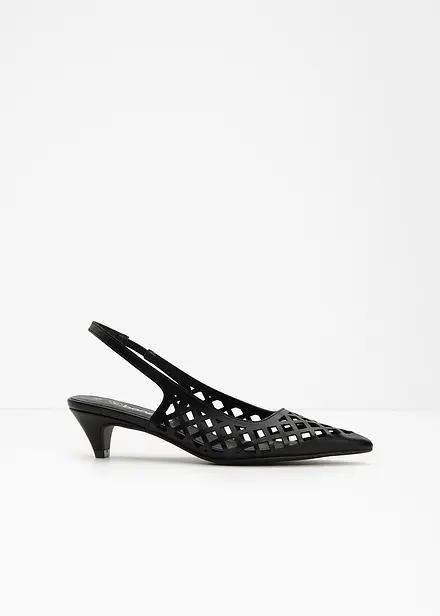 Slingbacks med cut-outs