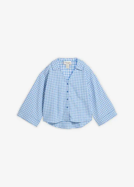 Bluse i luftig linmiks