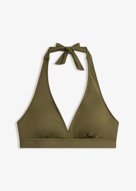 Halterneck-bikinioverdel med V-utringning