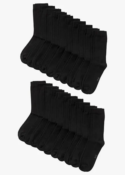 Sokker med &oslash;kologisk bomull (20-pack)