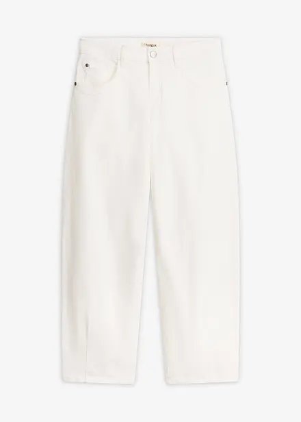 Twillbukse i bomull med stretch