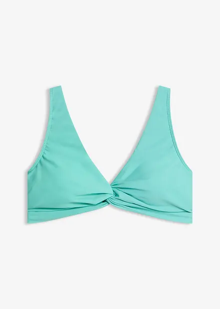 Bustier-bikinioverdel med twistdetalj