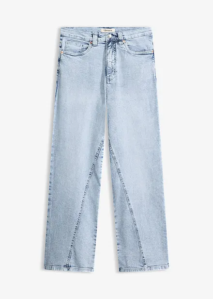 Wide Leg-jeans, High Waist, Low Stretch