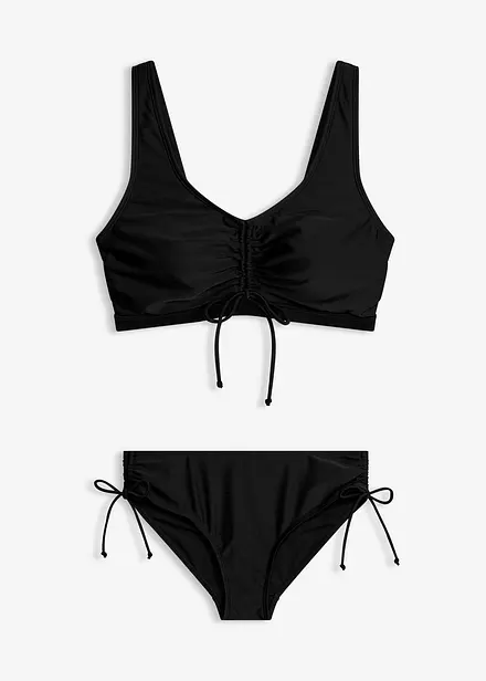 Bustier-bikini med knyteb&aring;nd