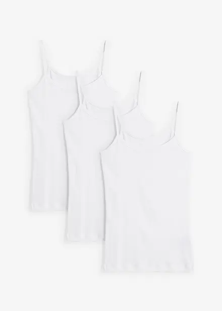 Singlet i 100% bomull (3-pack)