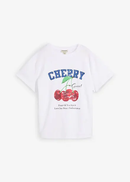 T-skjorte i 100% &oslash;kologisk bomull med trykk