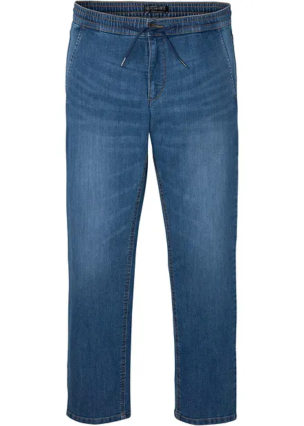 Lette Regular Fit pull on-jeans med stretchlinning, Straight