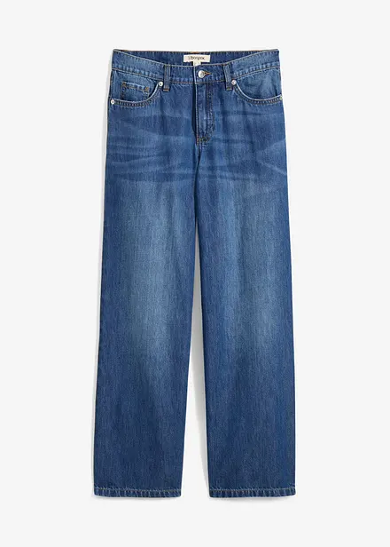 Baggy-jeans Mid Waist, supersoft, cropped