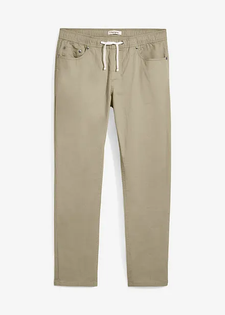 Regular Fit slip on-stretchbukse, Straight