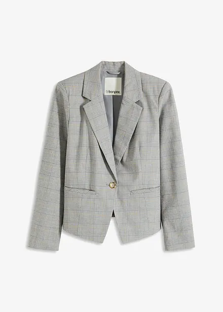 Blazer med glencheck-m&oslash;nster