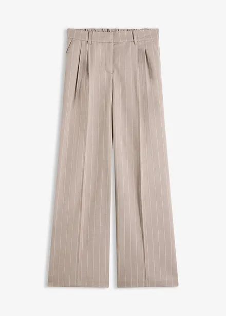 Vid bukse med n&aring;lestripe-m&oslash;nster