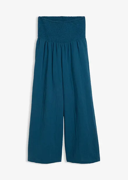 Vid bukse i musselin