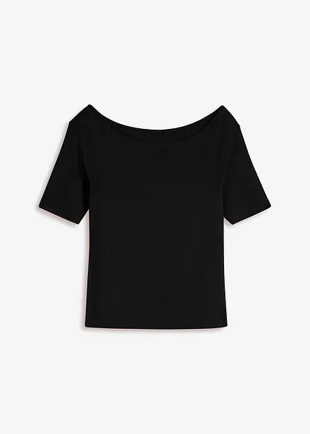 Off shoulder-topp i viskosemiks