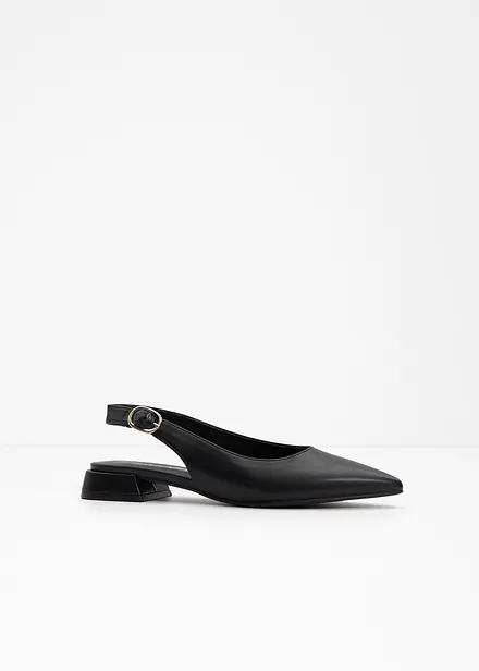 Slingback-ballerinasko med spenne