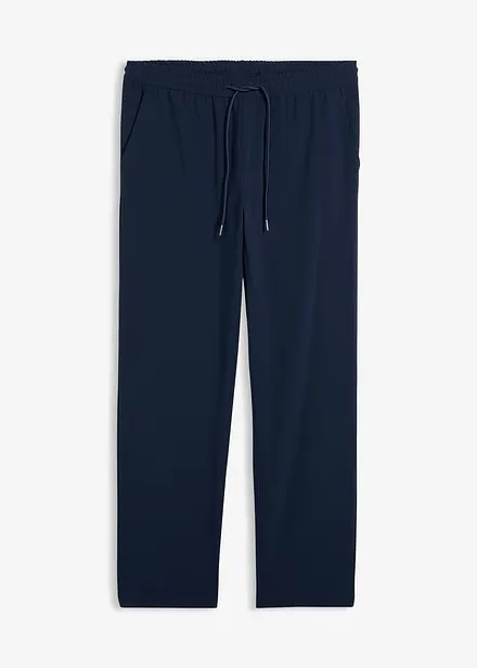 Relaxed Fit-pull on-bukse i chinos-modell med stretch, Straight
