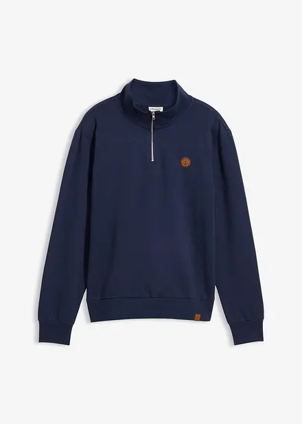 Sweatshirt i 100% &oslash;kologisk bomull, med glidel&aring;s