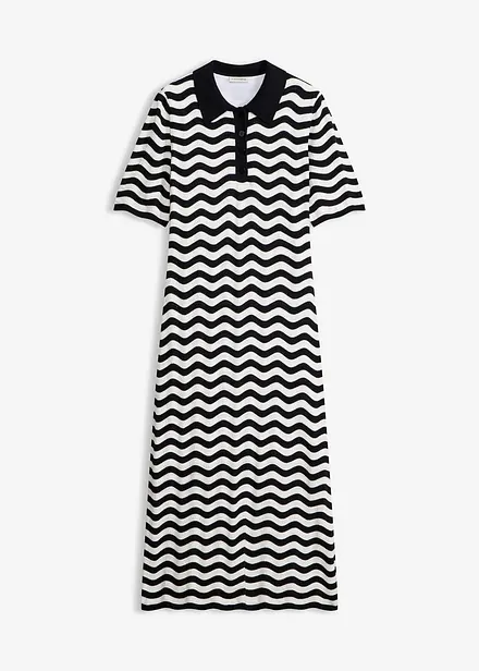 Strikket kjole i 100% bomull