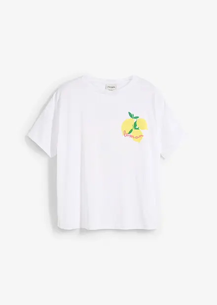 Oversized topp i 100% &oslash;kologisk bomull